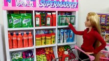 Barbie Supermarket Toy Rapunzel Grocery Shopping Barbie Toko kelontong Compras de Supermercado