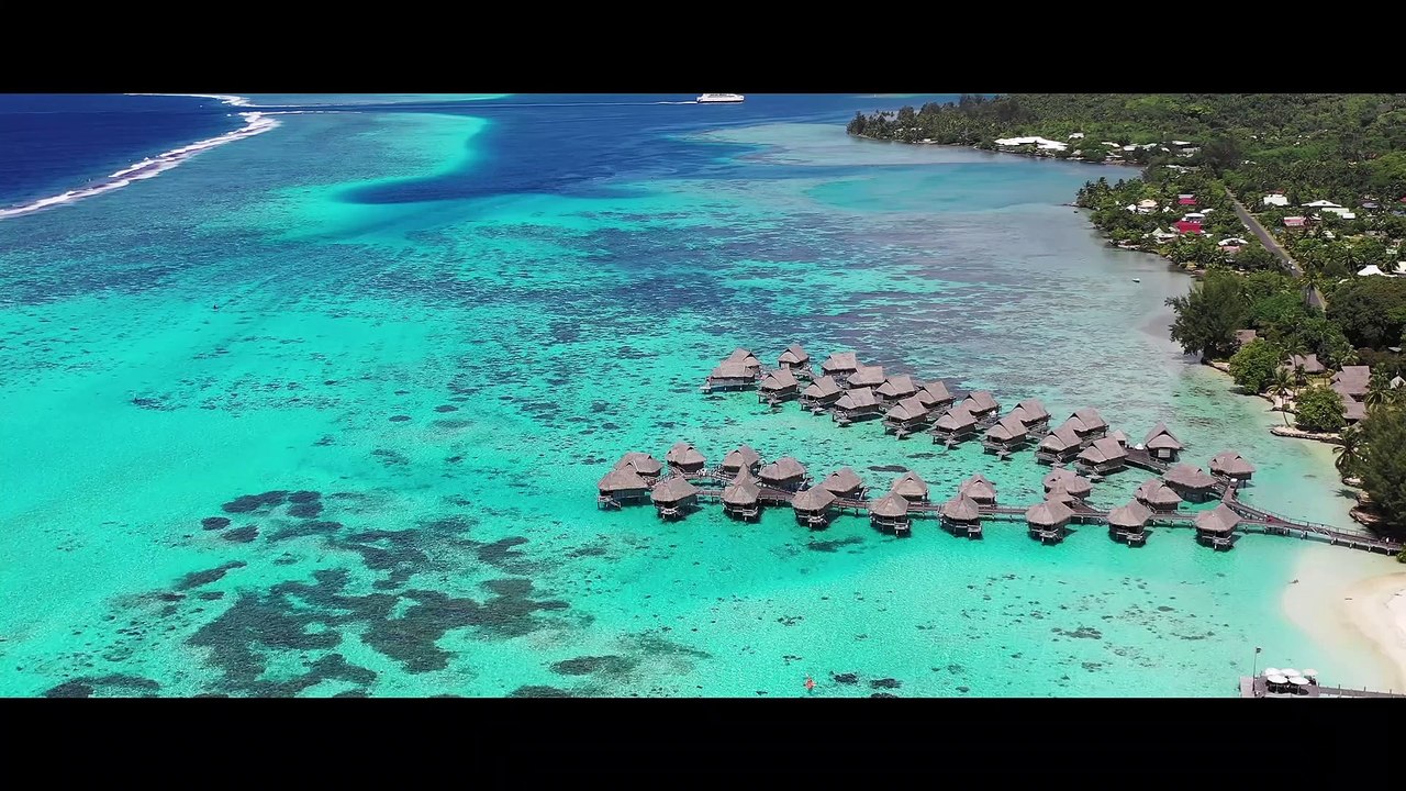 Beautiful Landscapes Of BORA BORA 4K ! The Paradise From The Sky