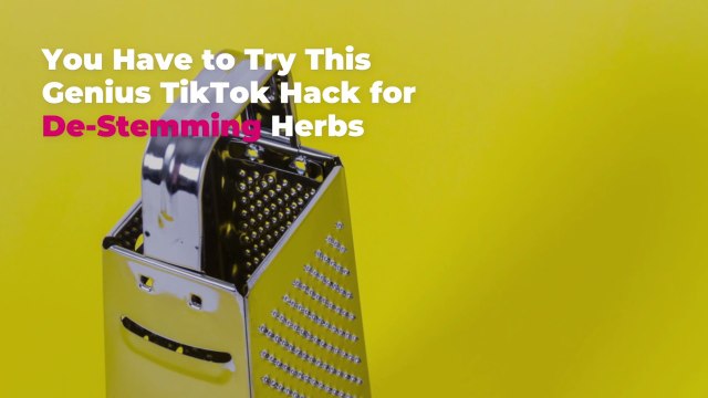 You Have to Try This Genius TikTok Hack for De-Stemming Herbs