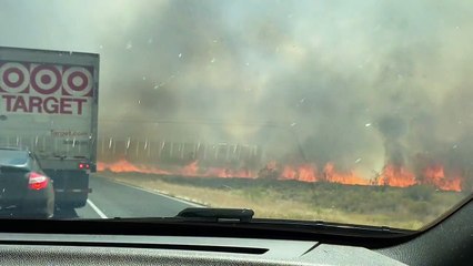 Close Encounter with a Sweeping Brush Fire
