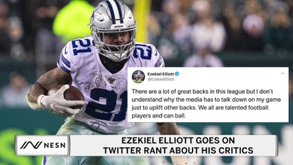 Ezekiel Elliott Goes on Twitter Rant about his Critics