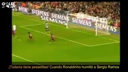 ¡Todavía tiene pesadillas! Cuando Ronaldinho humilló a Sergio Ramos