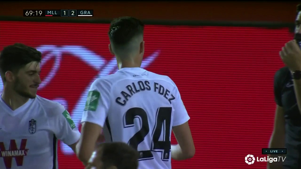 Mallorca 1-2 Granada: Goal Carlos Fernandez