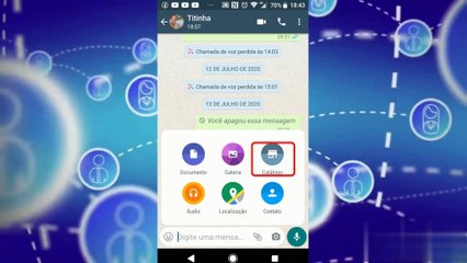 Como compartilhar o catálogo  em uma conversa no WhatsApp Business