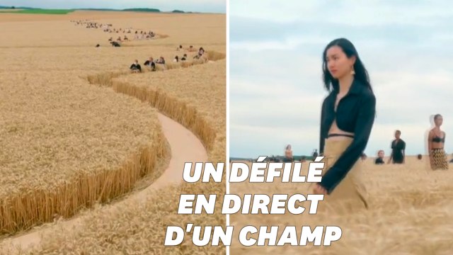 Jacquemus présente sa nouvelle collection en direct d'un champ de blé