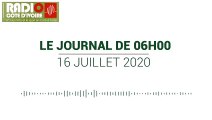 Journal de 06 heures du 16 juillet 2020 [Radio Côte d'Ivoire]
