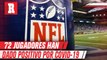 72 jugadores han dado positivo por coronavirus en la NFL