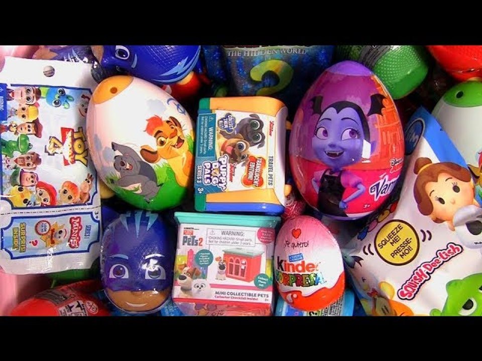 Kinder egg Toy Story 4 Toys Vamparina Puppy Dog Pals PJ Masks toy surprise  - video Dailymotion
