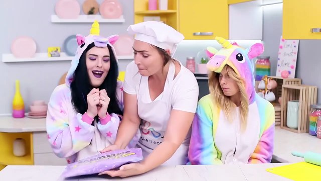 9 Dulces De Unicornio Buena vs Unicornio Mala / Dulces Gigantes y En Miniatura