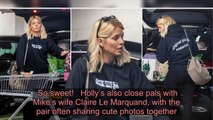 Holly Willoughby supports pal Mike Skinner as she rocks The Streets hoodie for big shop