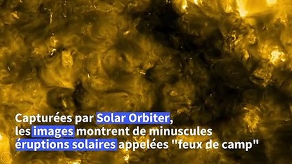 Solar Orbiter révèle des images inédites du Soleil et ses "feux de camp"