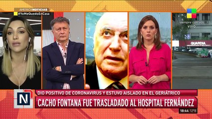 Cacho Fontana fue trasladado al hospital Fernández
