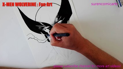 Drawing of X-MEN : Wolverine | Normal Speed | surencomicarts | drawing