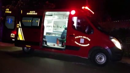 Jovem é socorrido após sofrer queda de moto na Região Oeste