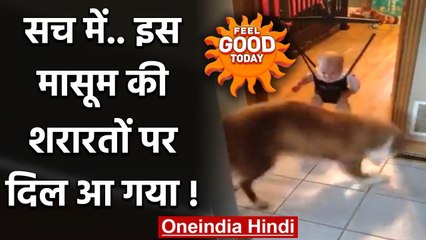 Feel Good Today : इस मासूम की शरारतों पर दिल आ गया ! | वनइंडिया हिंदी