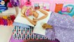 Barbie doll Bubble Bath in Pink Bathroom Morning routine Mandi gelembung boneka Barbie Casa