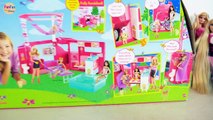 Barbie Sisters Pink Camper Unboxing Setup! New doll Tent! boneka Barbie kemping Boneca Campista