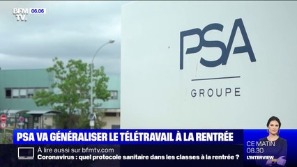Le groupe PSA va généraliser le télétravail dès la rentrée