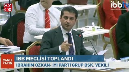 İBB Meclisi'nde AK Partili Göksu'ya FETÖ pankartlı protesto