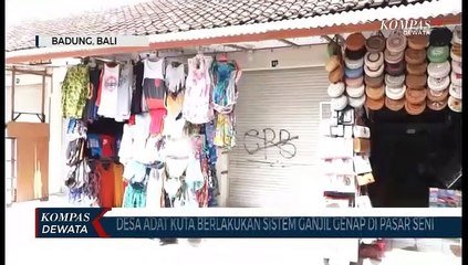 Sistem Ganjil Genap Diterapkan Di Pasar Seni Kuta