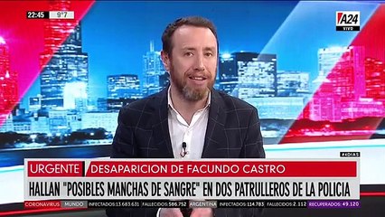 Desaparición de Facundo Castro: encontraron "posibles manchas de sangre" en dos patrulleros