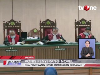 Dua Penyerang Novel Baswedan Dinyatakan Bersalah