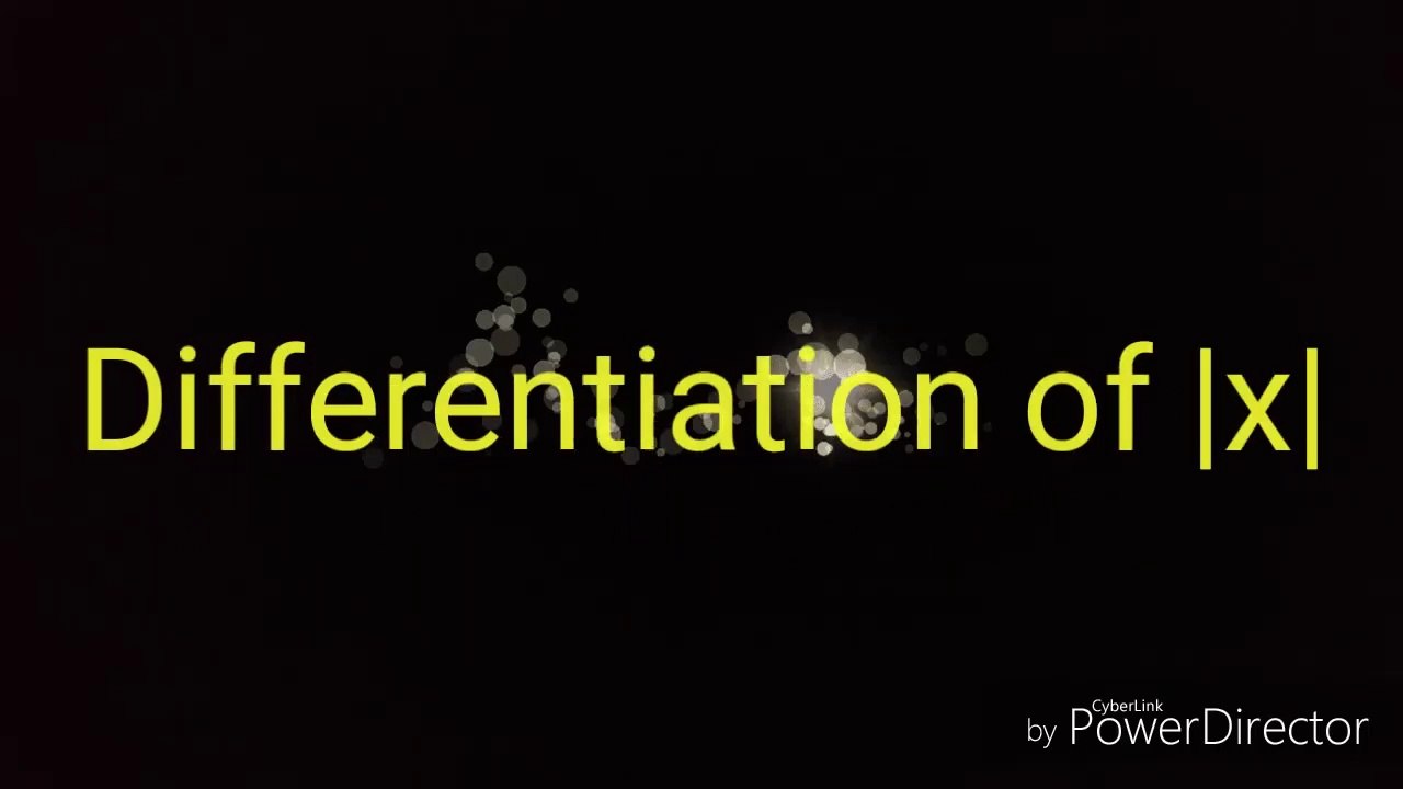 How to find the differentiation of |x| || Open Mathematics || Hindi