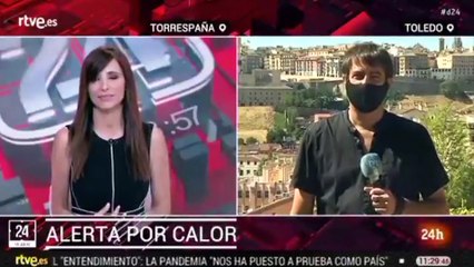 Memorable dardazo del hombre del Tiempo de TVE a un reportero de la cadena que aseguró que las elevadas temperaturas no eran noticia