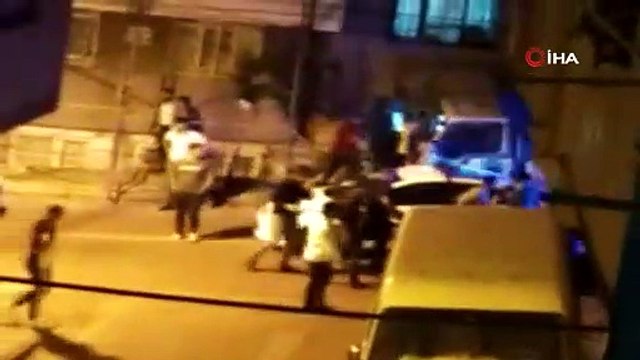 Yol verme kavgasında sokak savaş alanına döndü