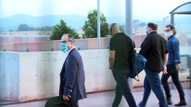 Junqueras, Romeva, Cuixart y Turull salen de Lledoners