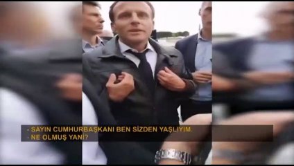 Macron'a vatandaştan şok! Siz benim çalışanımsınız