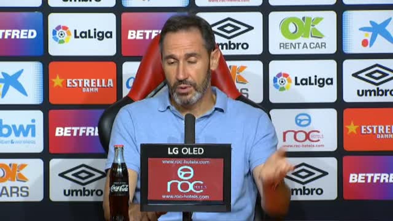 Vicente Moreno: "No tengo otra cosa que pedir disculpas"