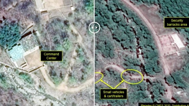 38노스 풍계리서 차량 이동 포착...북쪽 갱도 미확인 물체 / YTN