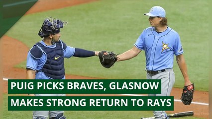 Puig picks Braves, Glasnow makes strong return to Rays, and other top stories from July 17, 2020.