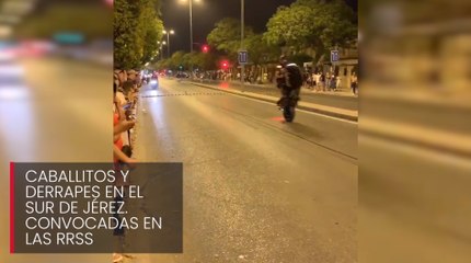 La policía intenta identificar a los responsables de las carreras ilegales en Jérez