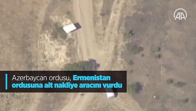 Azerbaycan ordusu, Ermenistan ordusuna ait nakliye aracını vurdu