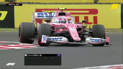 تأثر إطارات سيارة سترول بسبب منحنيات الحلبة