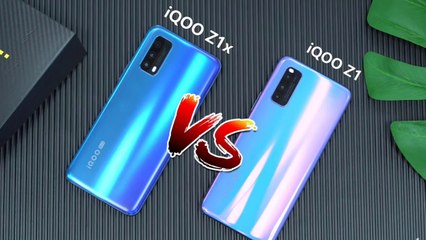 iQOO Z1X VS  iQOO Z1 Side by Side Design Comparison