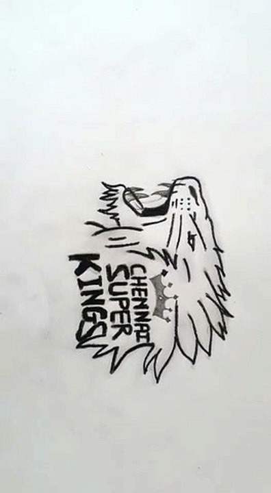 Chennai super kings logo drawing