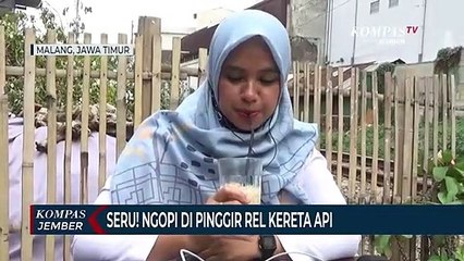 Seru! Minum Kopi di Kedai Pinggir Rel Kereta Api