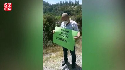 Mersin'de mermer ocağı tepkisi