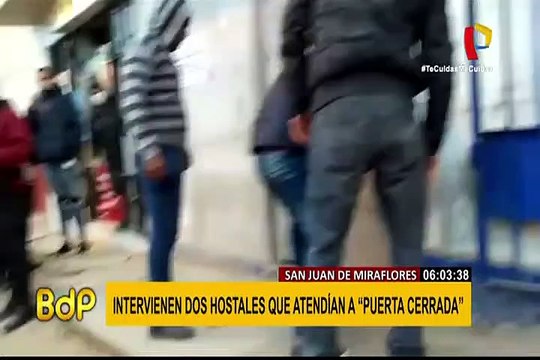 San Juan de Miraflores: intervienen prostíbulo al interior de un hostal