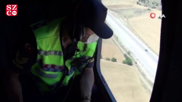 Sürücülere gökyüzünden ceza yağdı