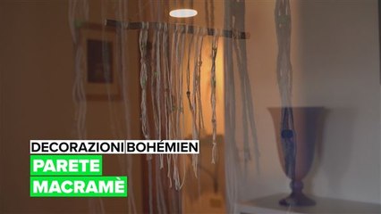 Decorazioni bohémien: Parete macramè