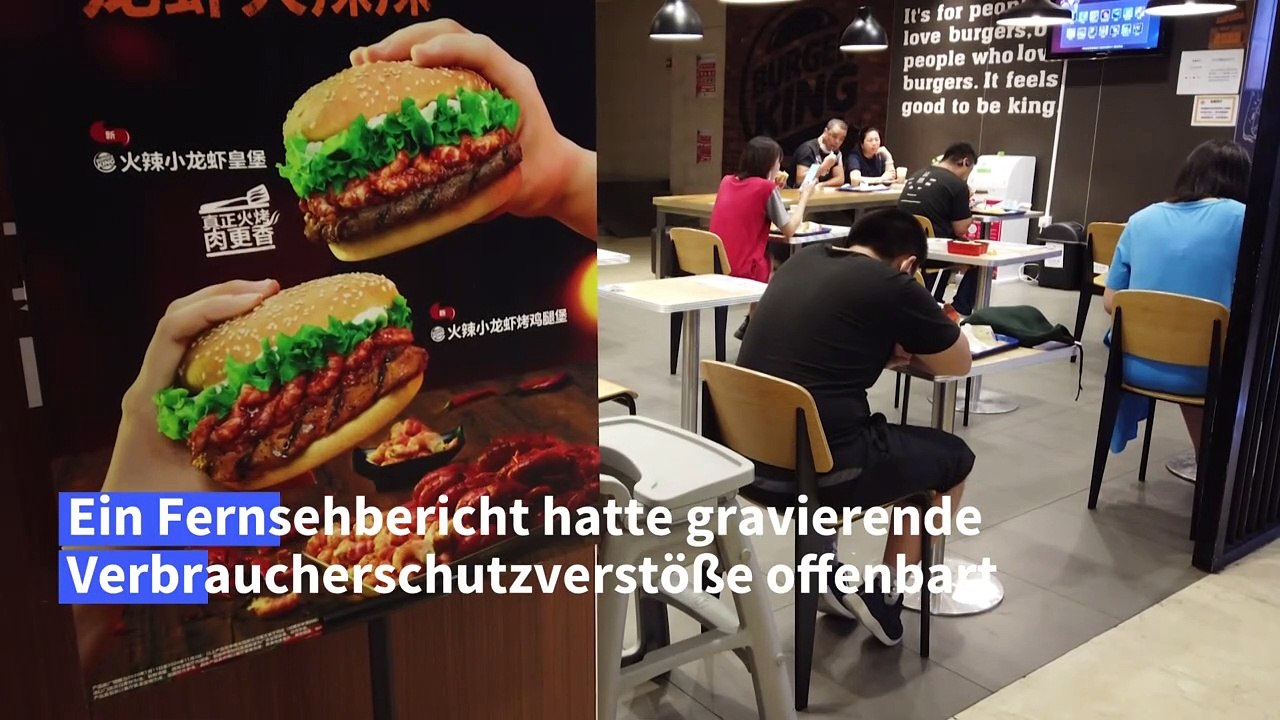 Burger King in China verkaufte offenbar altes Fleisch