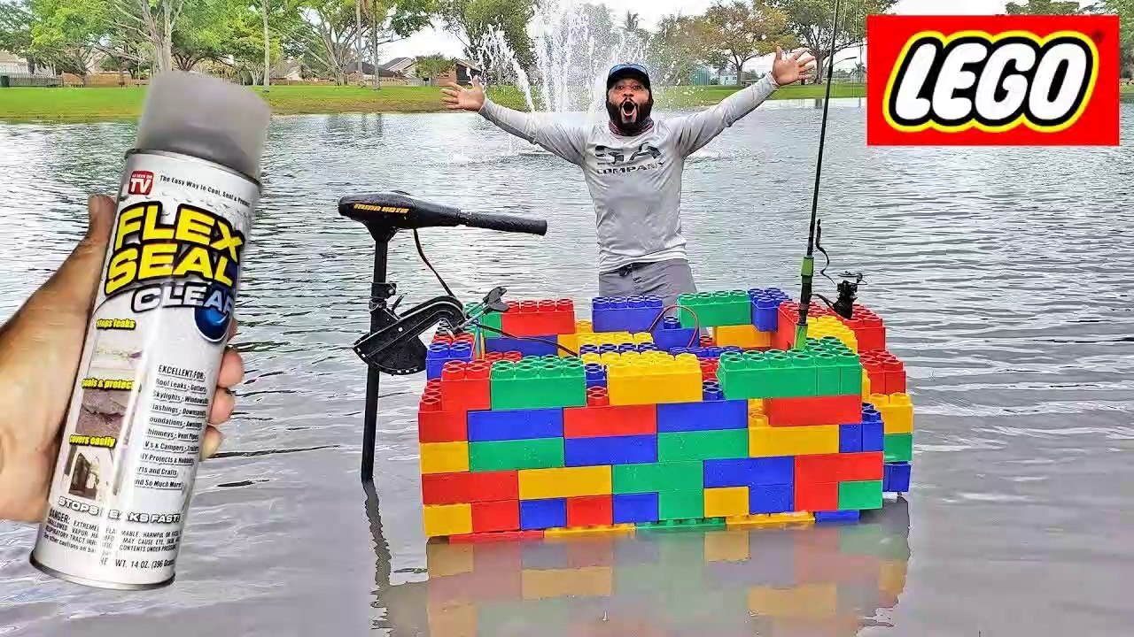 LEGO FLEX SEAL BOAT DIY! (Will it Float__)