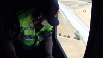 Sürücülere gökyüzünden ceza yağdı