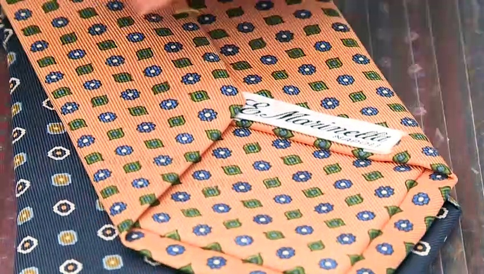 Portées par les plus grands, les cravates E.Marinella, symboles de  l'artisanat italien - Vidéo Dailymotion