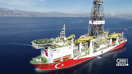 Yerli sondaj gemisi Fatih, Tuna-1 lokasyonuna konumlandı | Video