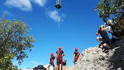 La croix du Pic Saint Loup retrouve sa place